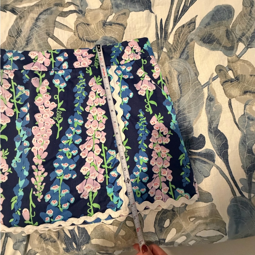 *NWT* Lilly Pulitzer JARVEY Skort in Bright Navy and Foxgloves Print - Picture 7 of 7